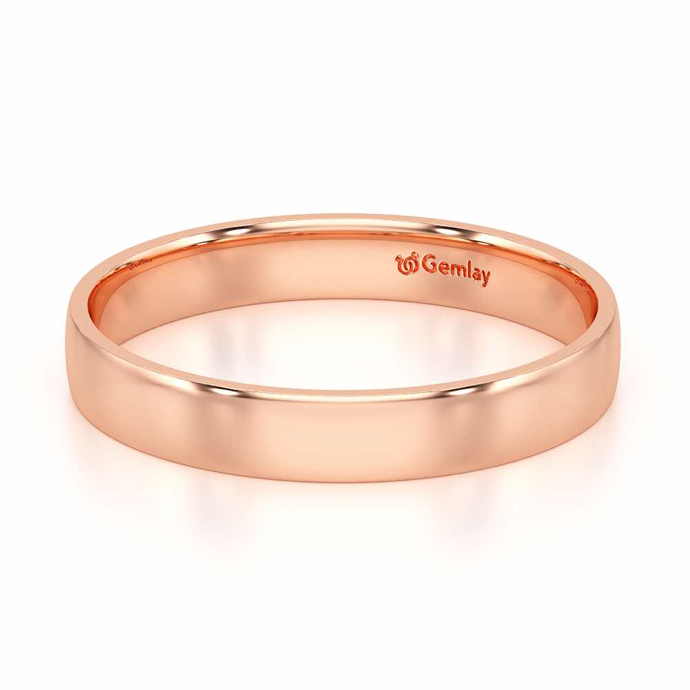 Bliss Aura Women Silver Ring Band - Rose Gold - Image 3