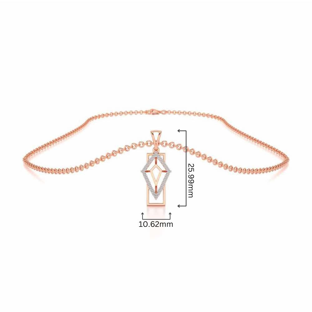 Sirius Silver Pendant - Rose Gold - Image 4