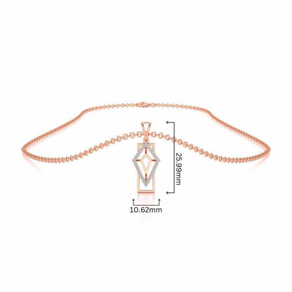 Sirius Silver Pendant - Rose Gold - Image 4