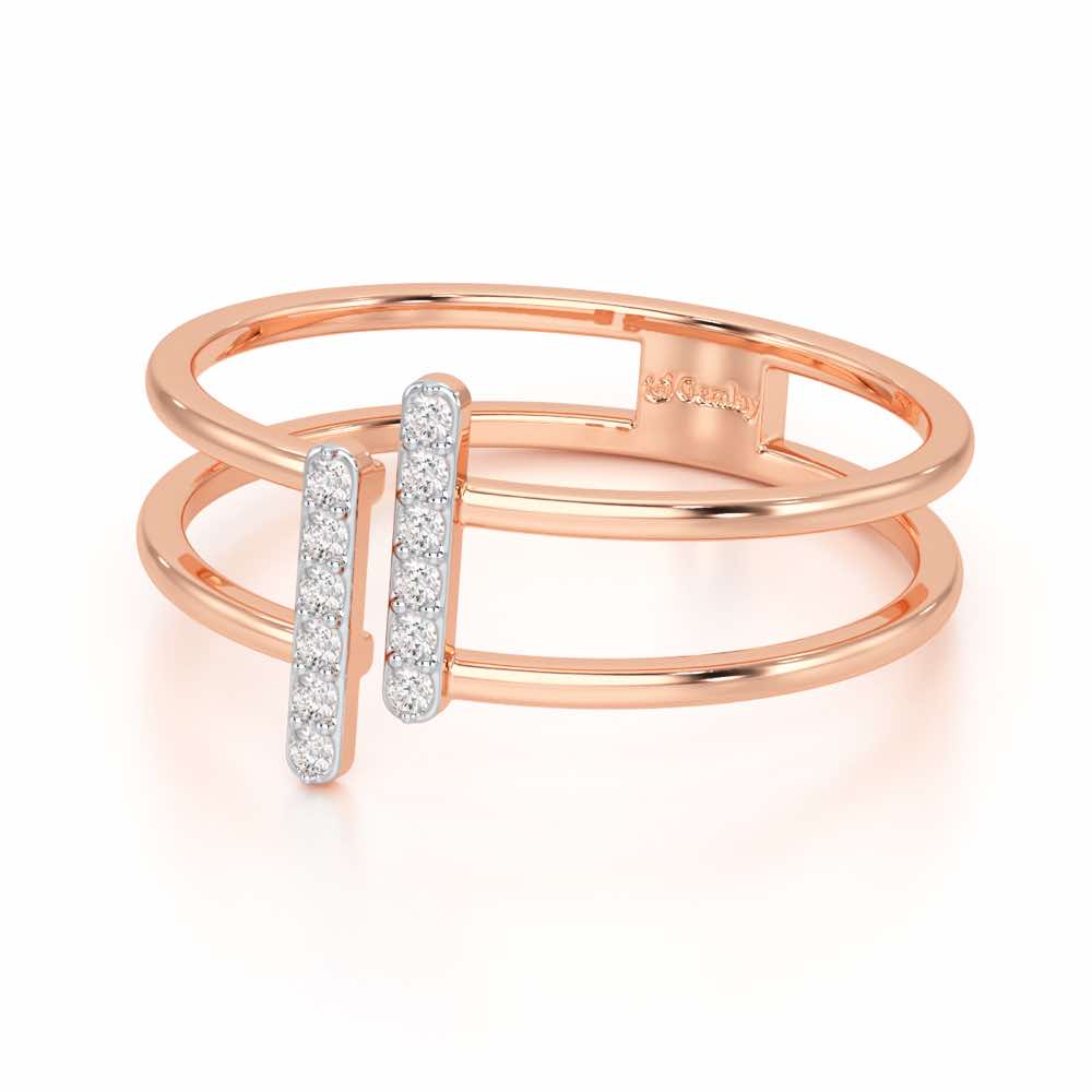 Just Meeting Silver Ring - Rose Gold - Image 3