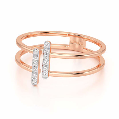 Just Meeting Silver Ring - Rose Gold - Image 3