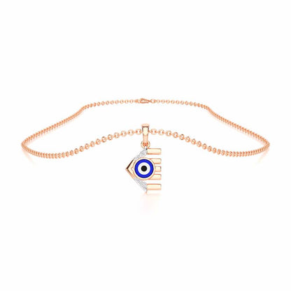 Fate Protector Silver Pendant - Rose Gold - Image 3