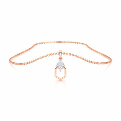 Silver Mist Silver Pendant - Rose Gold - Image 3