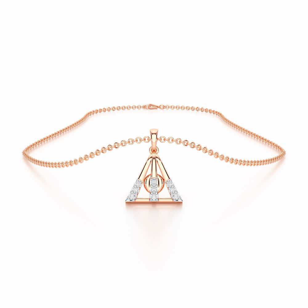 Pure Shine Silver Pendant - Rose Gold - Image 3