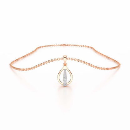 Timeless Glow Silver Pendant - Rose Gold - Image 3