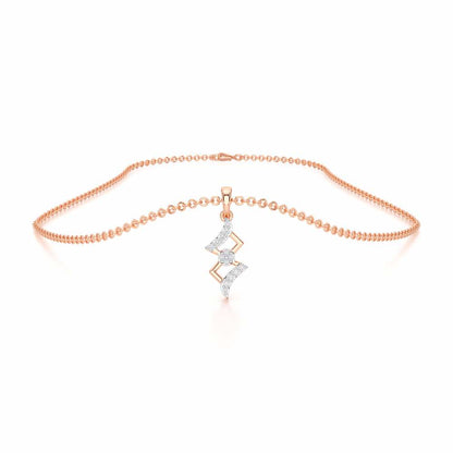 Silver Gleam Pendant - Rose Gold - Image 3