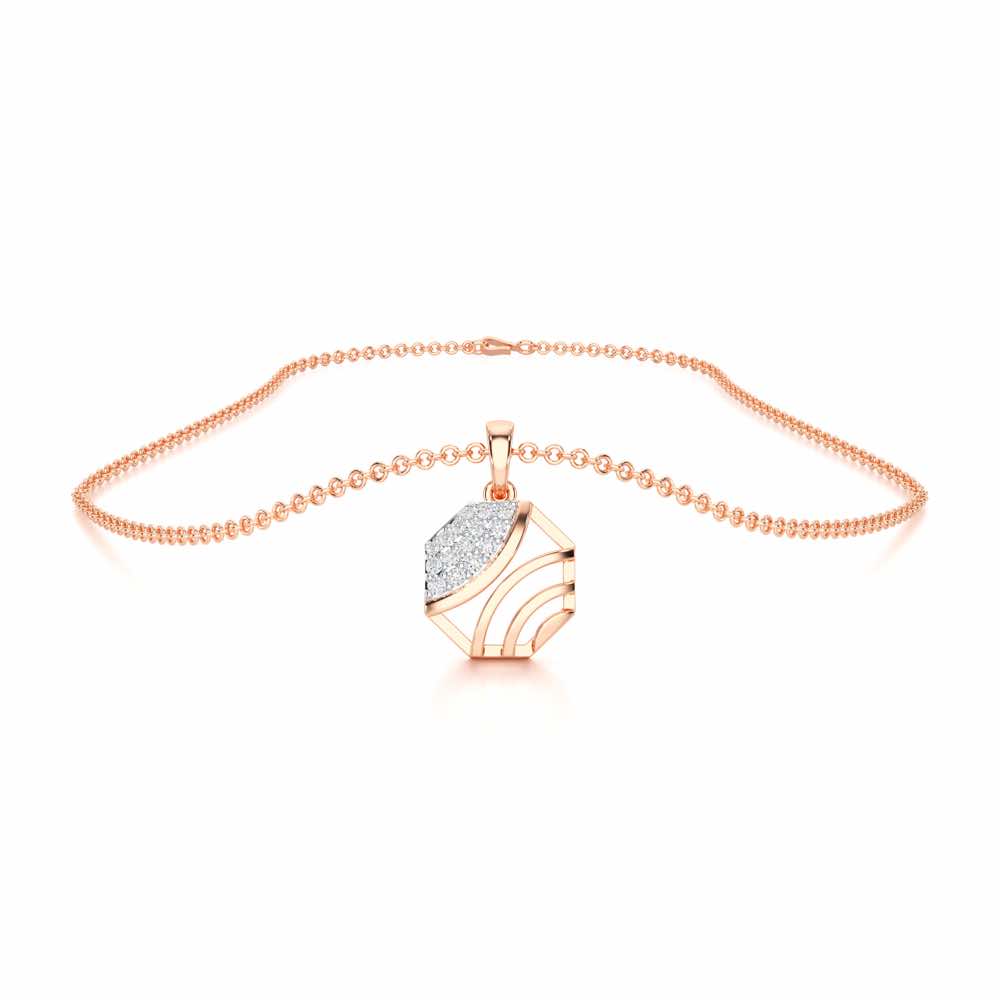 Eternal Glow Silver Pendant - Rose Gold - Image 3