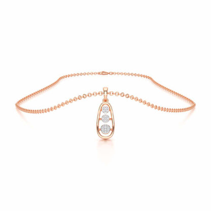 Twilight Spark Silver Pendant - Rose Gold - Image 3
