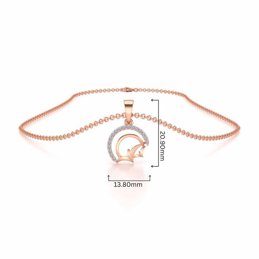 Fly High Silver Pendant - Rose Gold - Image 4