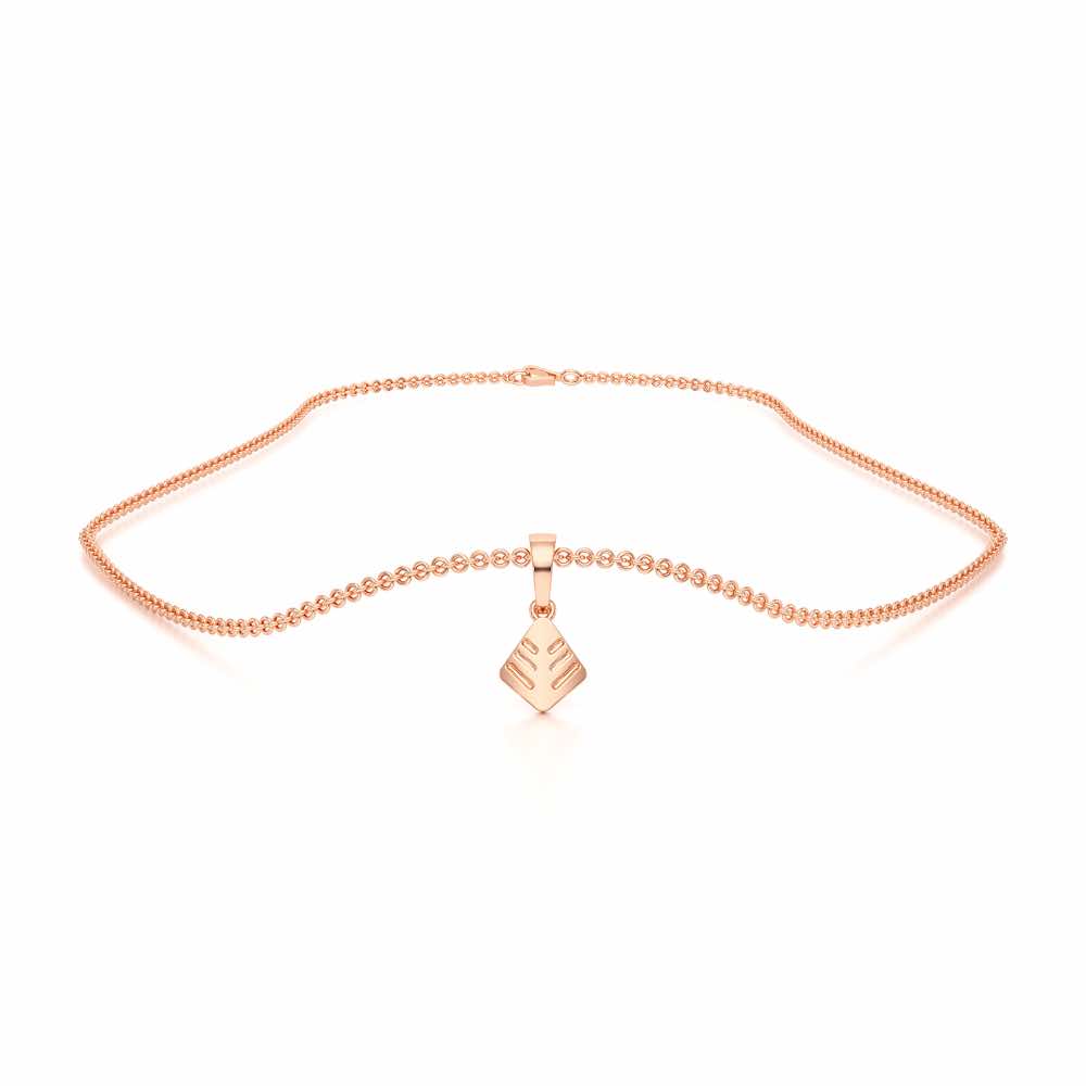 Silk Shine Gold Pendant - Rose Gold - Image 3