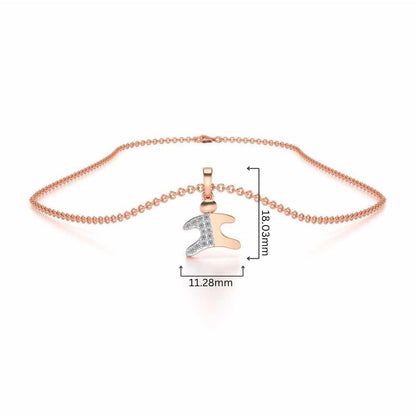 Young One Silver Pendant - Rose Gold - Image 4