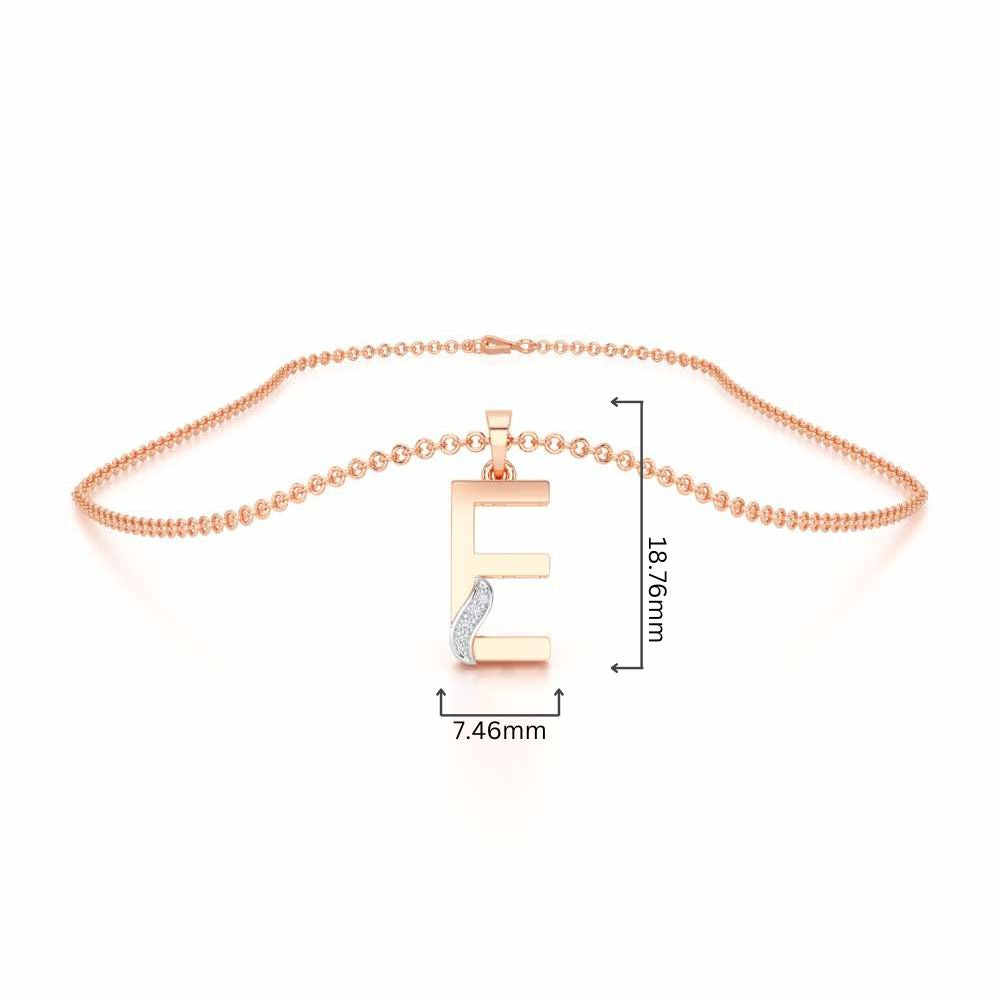 E-Spark Silver Pendant - Rose Gold - Image 4