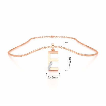 E-Spark Silver Pendant - Rose Gold - Image 4