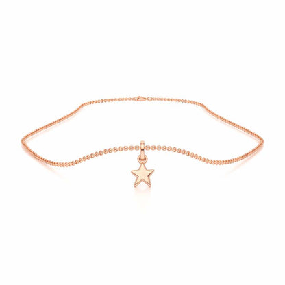 Mini Star Gold Pendant - Rose Gold - Image 3