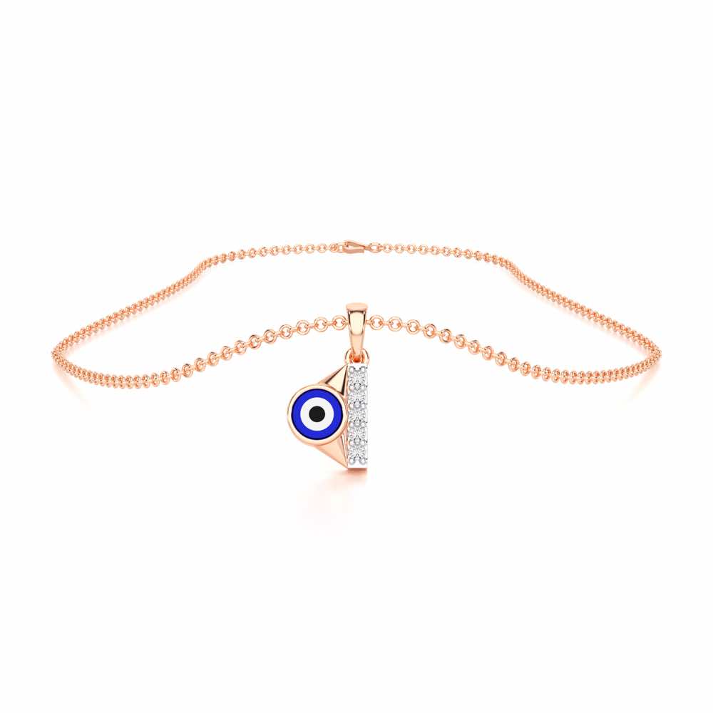 Aura of Protection Silver Pendant - Rose Gold - Image 3