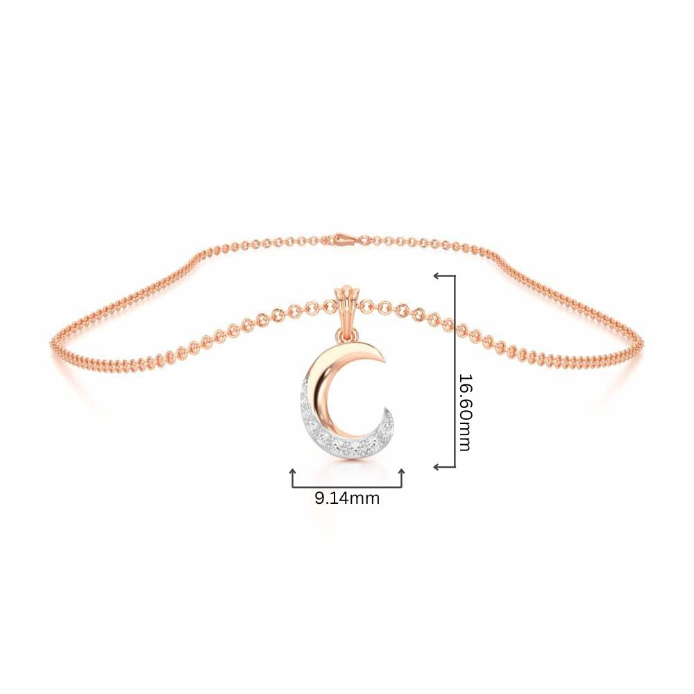 C-Luke Silver Pendant - Rose Gold - Image 4