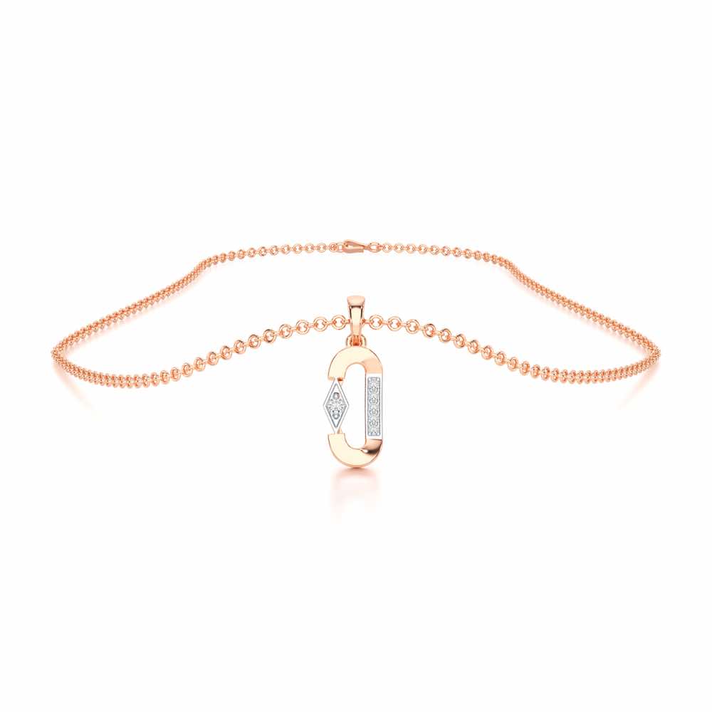 Silver Whisper Silver Pendant - Rose Gold - Image 3