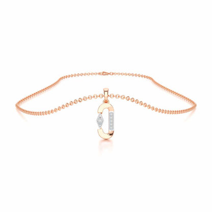Silver Whisper Silver Pendant - Rose Gold - Image 3
