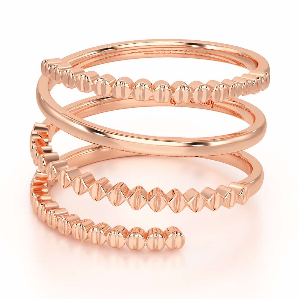 Spring Sing Silver Ring - Rose Gold - Image 3