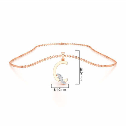 C-Spark Silver Pendant - Rose Gold - Image 4