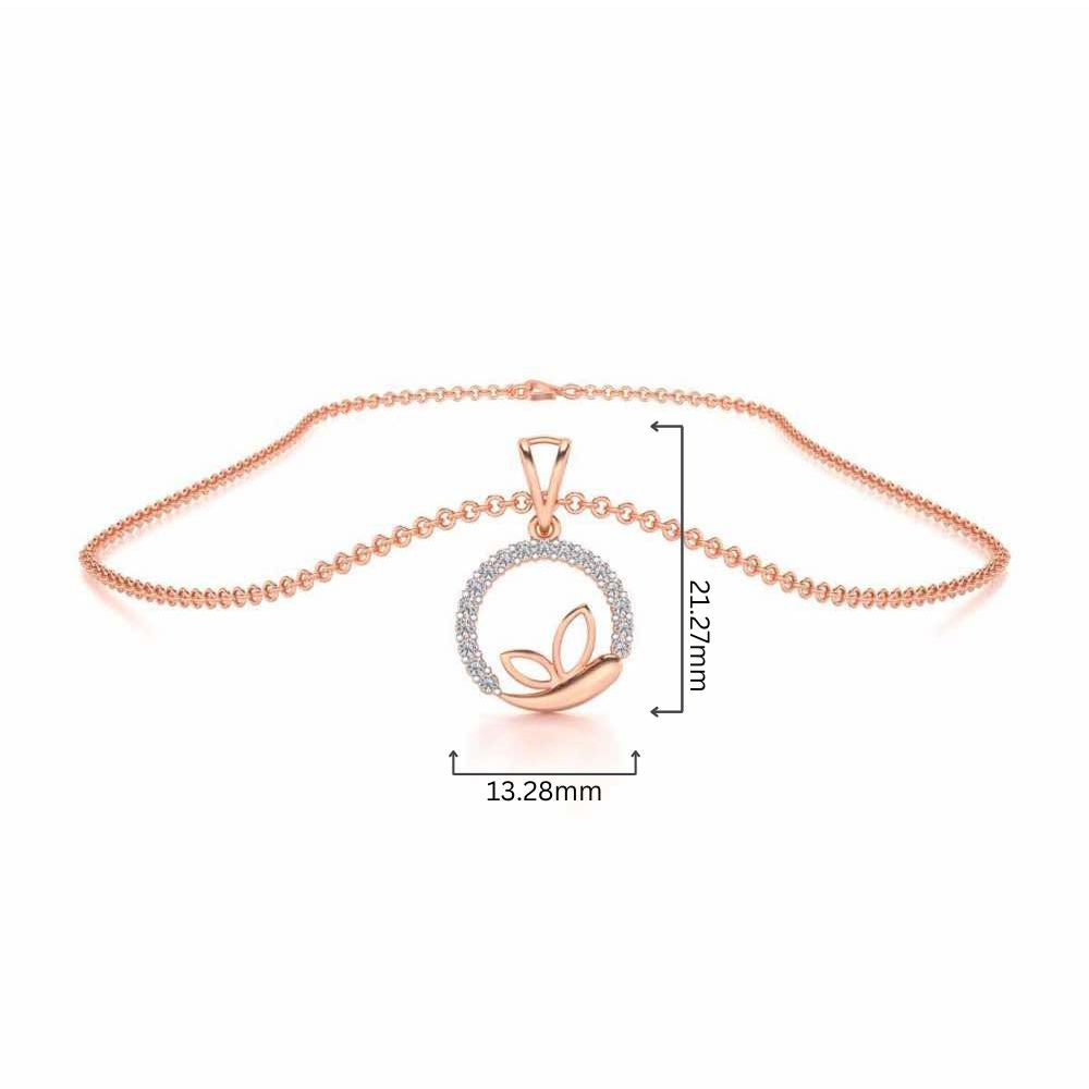 Pavo Silver Pendant - Rose Gold - Image 4
