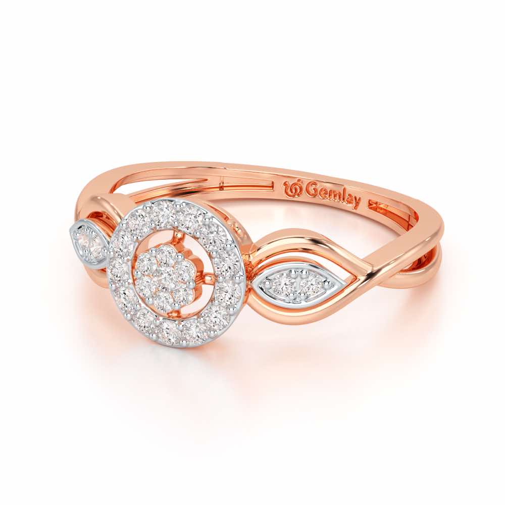 Luminis Attraction Silver Ring - Rose Gold - Image 3