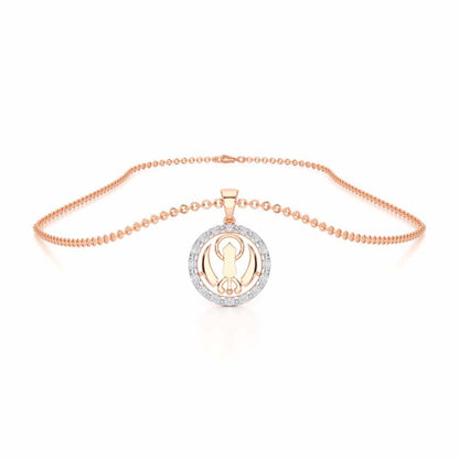 Khalsa Blessing Silver Pendant - Rose Gold - Image 3