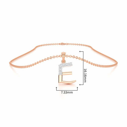 E-Luke Silver Pendant - Rose Gold - Image 4