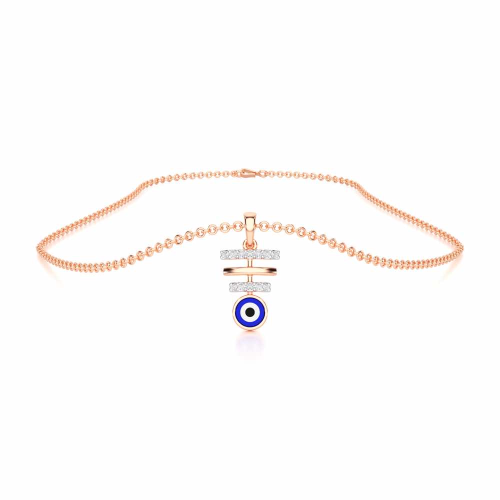Guardian Watch Silver Pendant - Rose Gold - Image 3