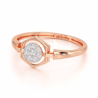 Shanya Shine Silver Ring - Rose Gold - Image 3