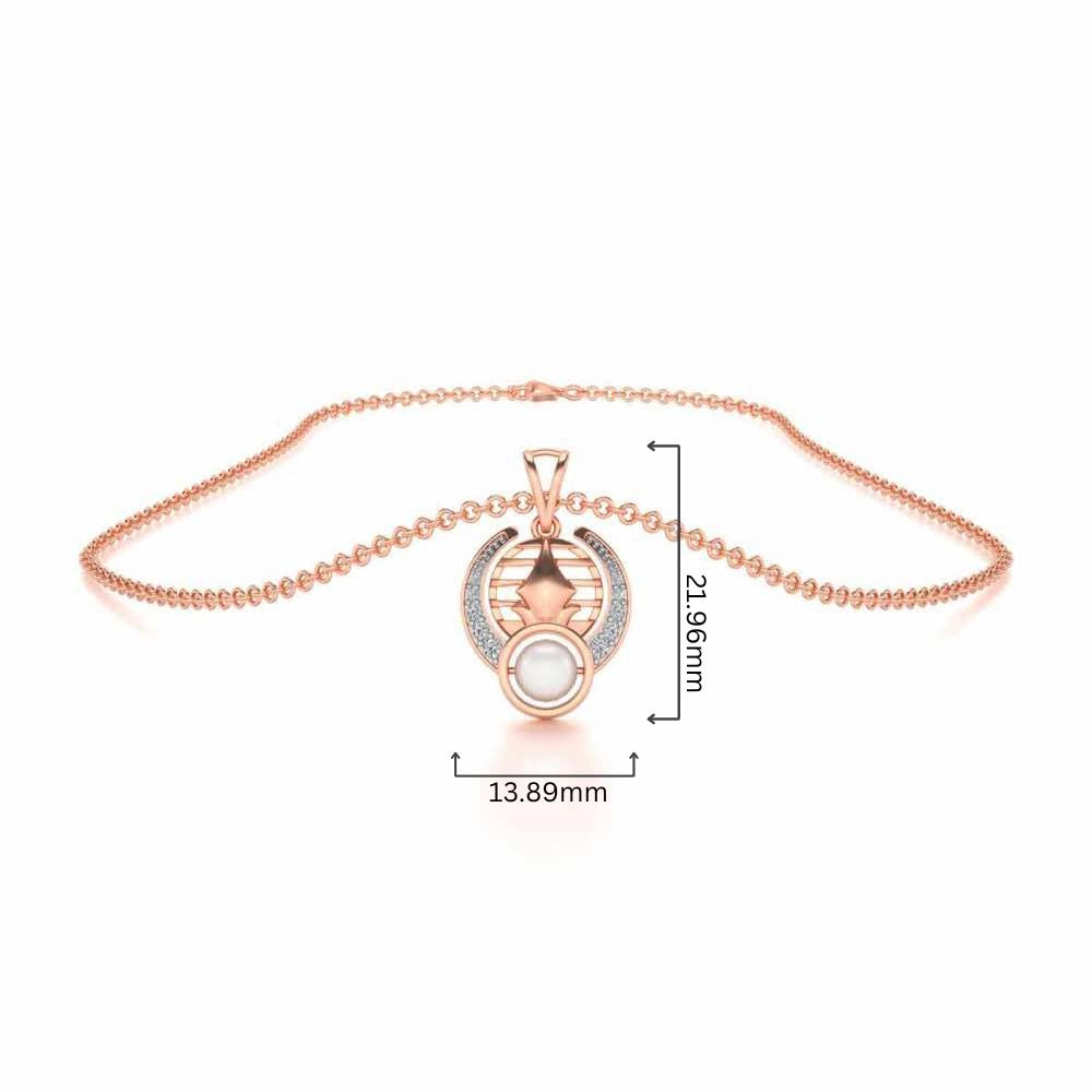 Regulus Silver Pendant - Rose Gold - Image 4