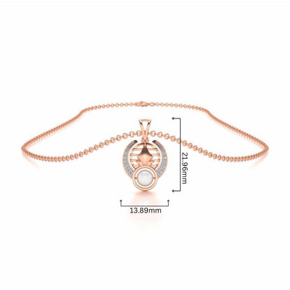 Regulus Silver Pendant - Rose Gold - Image 4