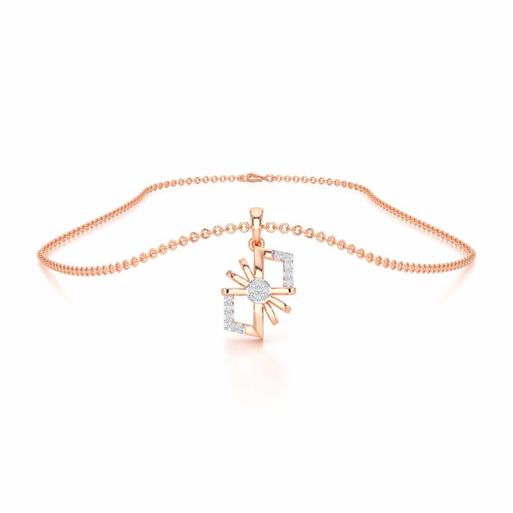 Luminous Essence Silver Pendant - Rose Gold - Image 3