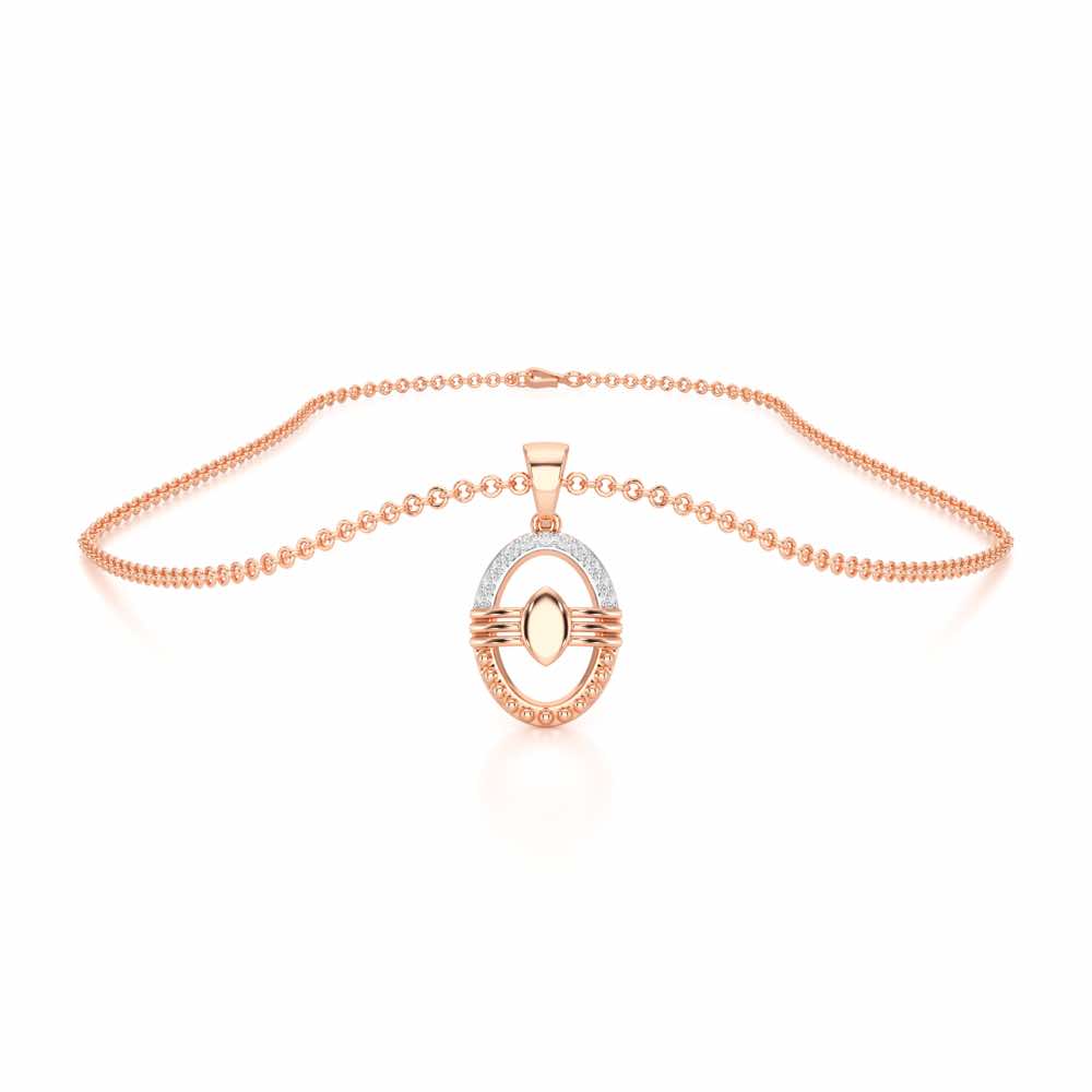 Trinetradhari Silver Pendant - Rose Gold - Image 3