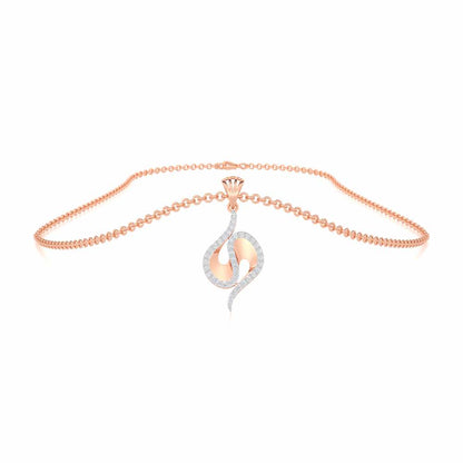 Soulful Rhythms Silver Pendant - Rose Gold - Image 3