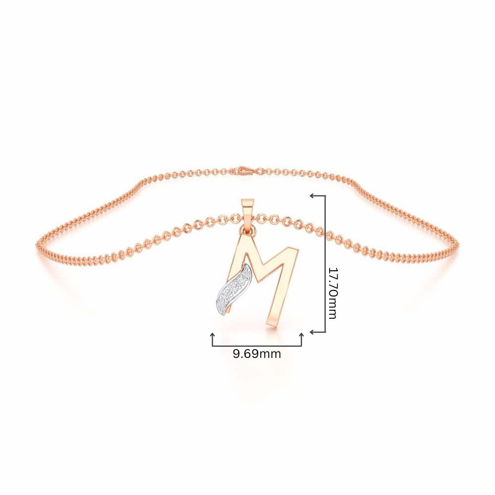 M-Spark Silver Pendant - Rose Gold - Image 4