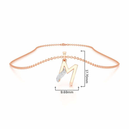 M-Spark Silver Pendant - Rose Gold - Image 4