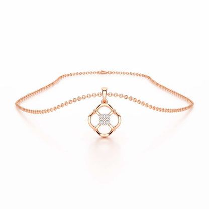 Glint of Grace Silver Pendant - Rose Gold - Image 3