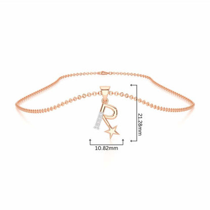 R-Glint Silver Pendant - Rose Gold - Image 4