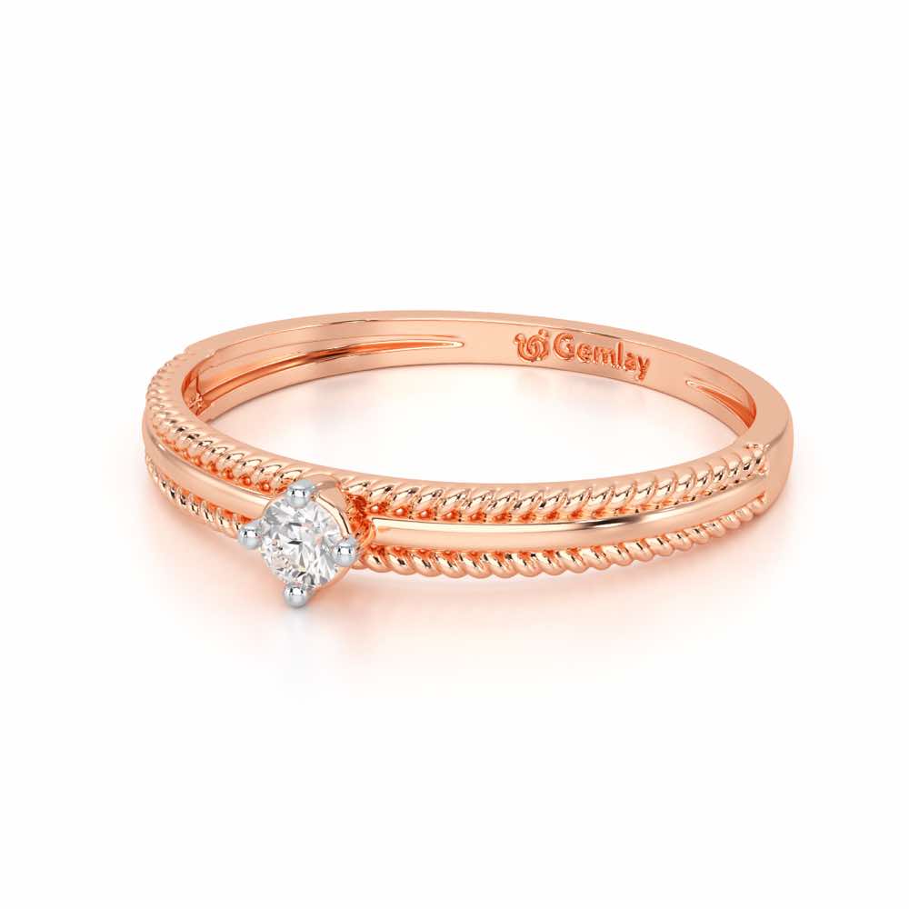 Grace Queen Silver Ring - Rose Gold - Image 3