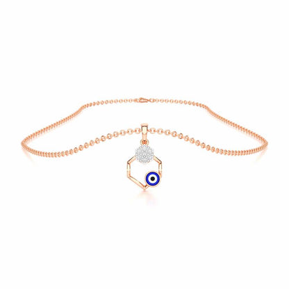 Seeing Shield Silver Pendant - Rose Gold - Image 3