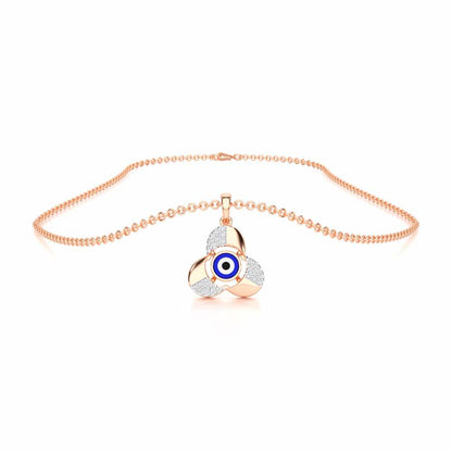 Eye of Fortitude Silver Pendant - Rose Gold - Image 3