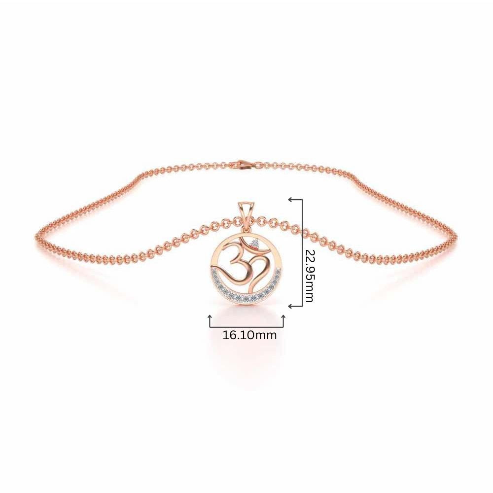 Eternal God Silver Pendant - Rose Gold - Image 4