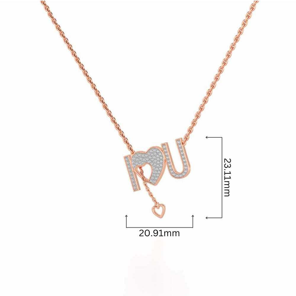 ILU Silver Pendant - Rose Gold - Image 4