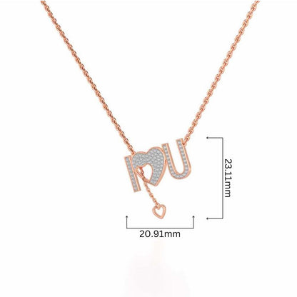 ILU Silver Pendant - Rose Gold - Image 4