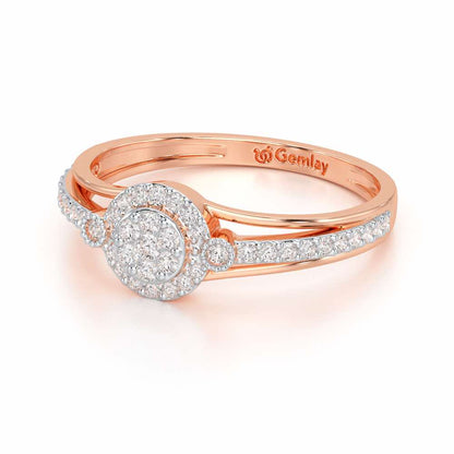 Impeccable Sheen Silver Ring - Rose Gold - Image 3