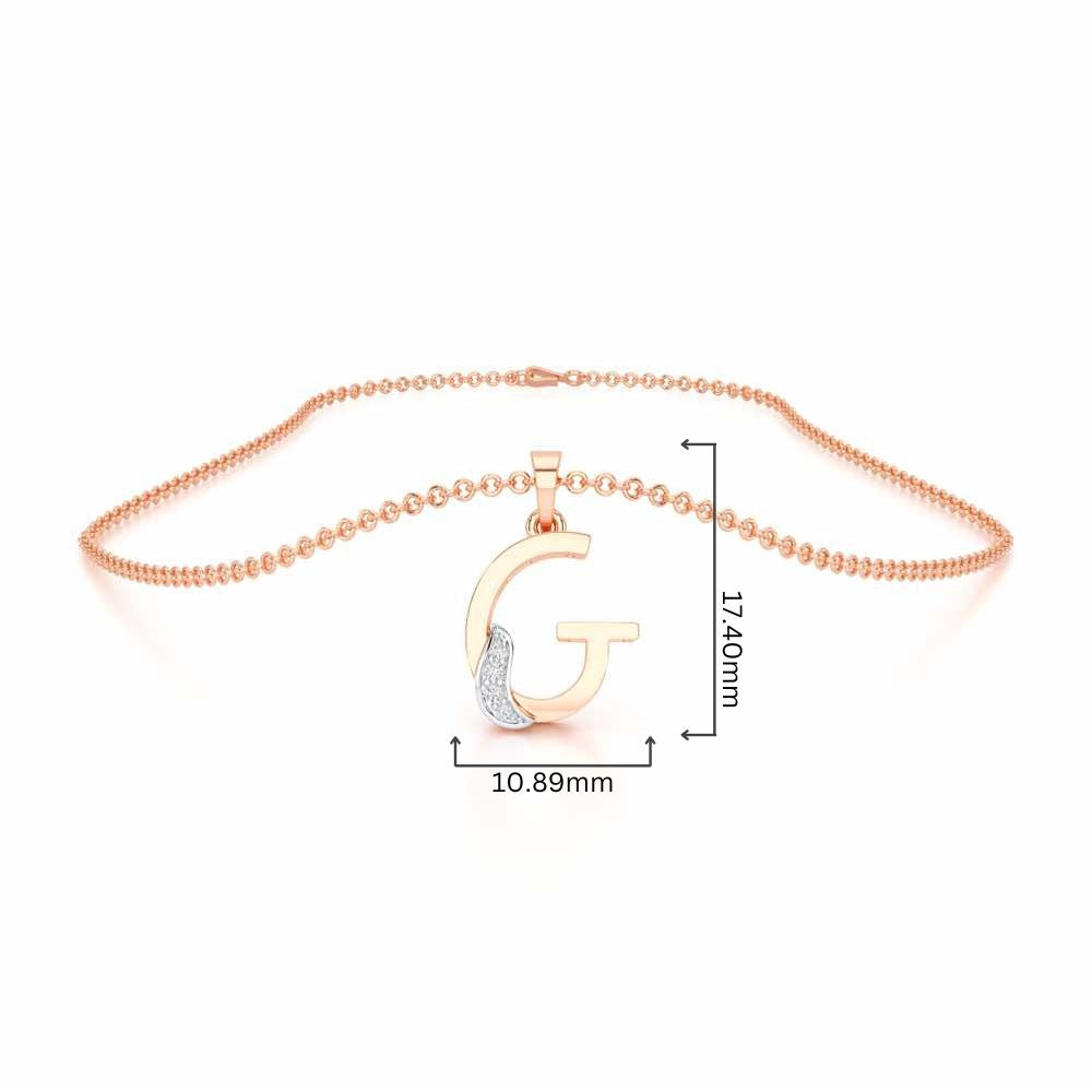 G-Spark Silver Pendant - Rose Gold - Image 4