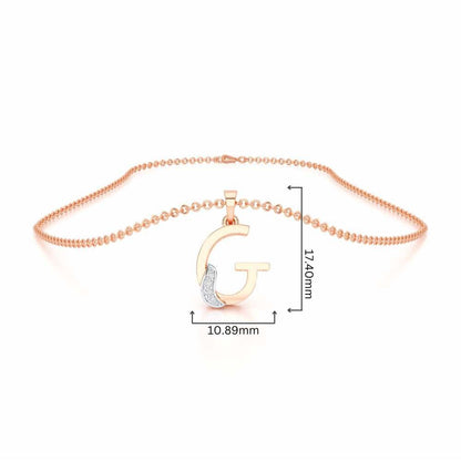 G-Spark Silver Pendant - Rose Gold - Image 4
