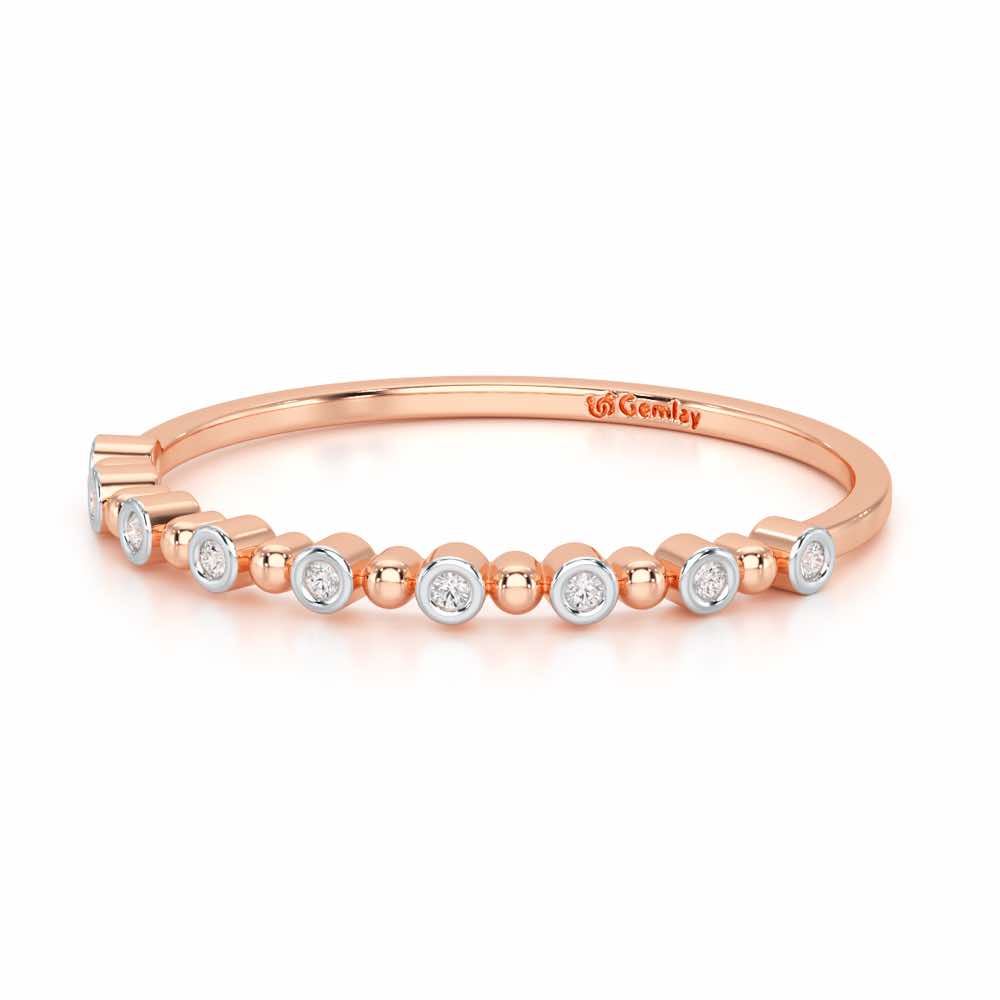 Cute Sheen Silver Ring - Rose Gold - Image 3
