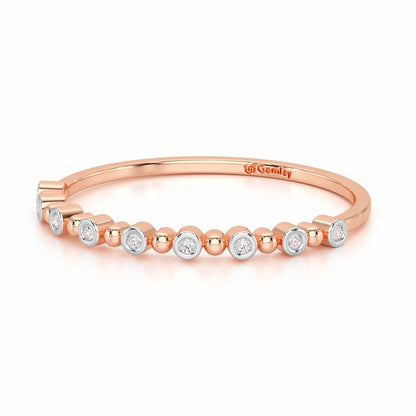Cute Sheen Silver Ring - Rose Gold - Image 3